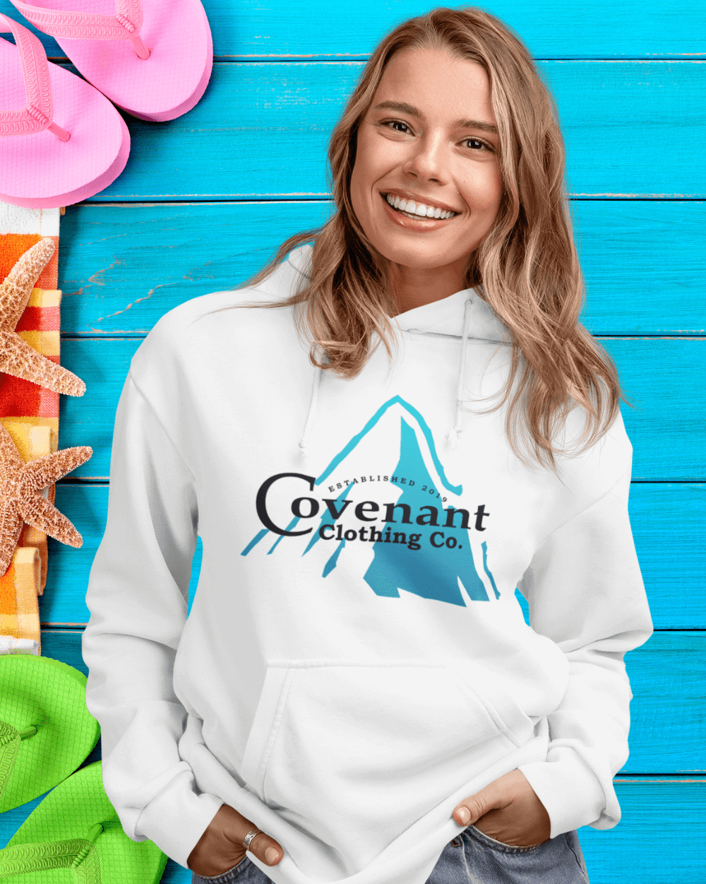 Hoodie mockup bright colours