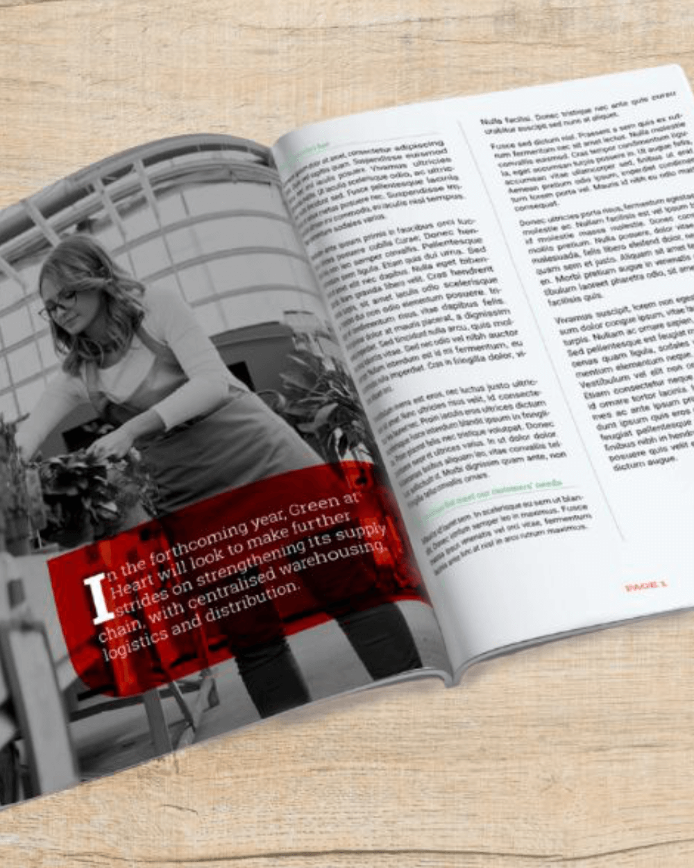 Magazine article design
